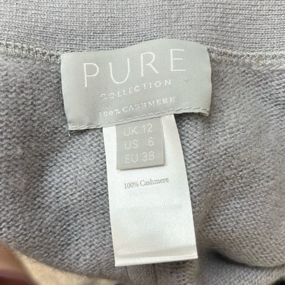 Pure Collection Cashmere Button Front Cardigan - Picture 7 of 8